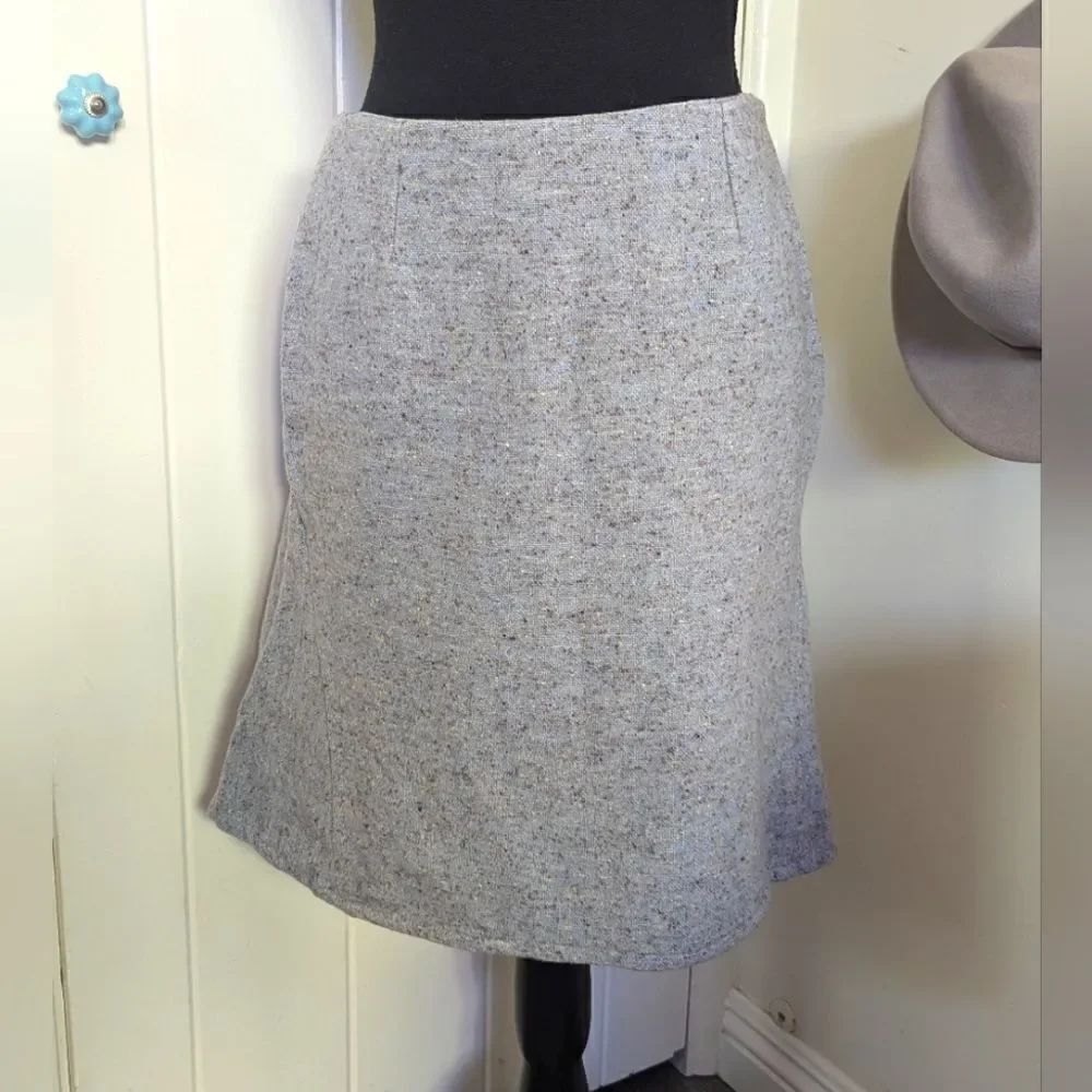 Missoni Silk Virgin Wool Pull-On Skirt 6 Quiet Luxury Preppy Italy Tweed Coastal